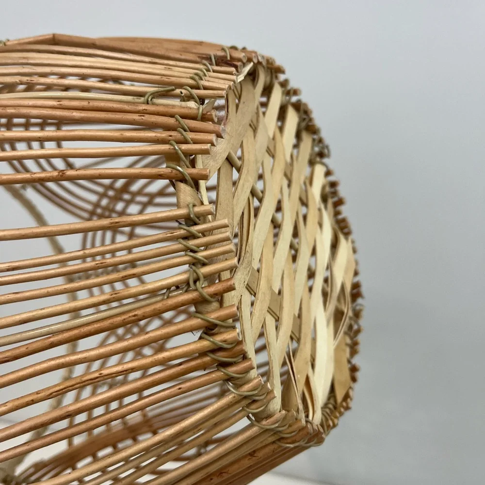 Rattan Wicker Planter Round Arches
